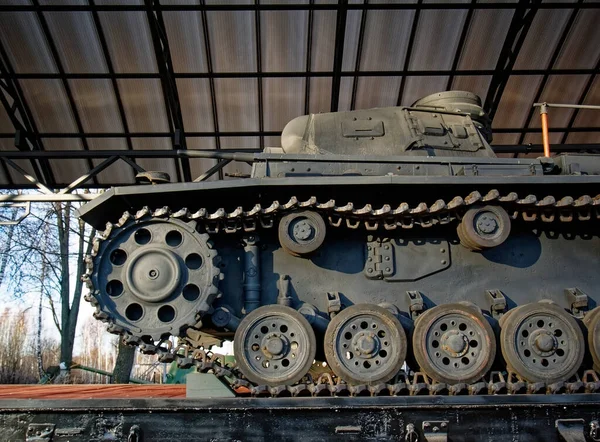 Stary Niemiecki Czołg Muzeum Pancerz — Zdjęcie stockowe