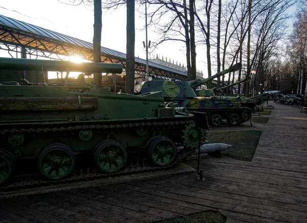 Sovjet Zelfrijdende Mortieren Het Museum Rusland — Stockfoto