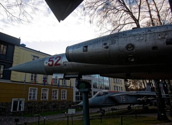 Aviones Combate Soviéticos Museo Rusia — Foto de Stock