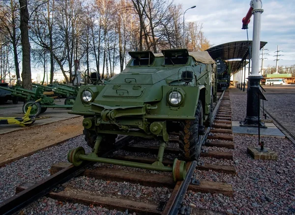 Radziecki Lotniskowiec Pancerny Muzeum Btr 40Zhd — Zdjęcie stockowe