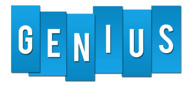 Mavi arka plan üzerinde yazılı dahi metin.