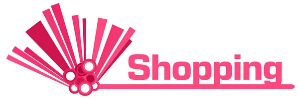 Shopping Concept Image Text Written Abstract Pink Background — Stock Photo, Image