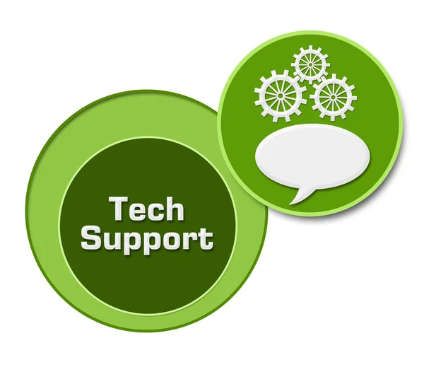 Tech Support Konzept Bild Mit Text Und Zugehörigem Symbol — Stockfoto