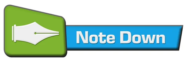 텍스트와 이미지 Note — 스톡 사진