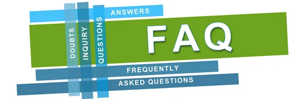Faq Concept Image Text Related Word Cloud — Stock Photo, Image