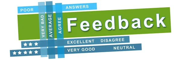 Feedback Concept Image Text Related Word Cloud — Stock Photo, Image