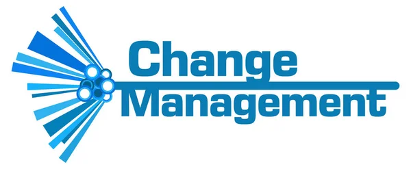 Change Management Text Skriven Över Blå Grön Bakgrund — Stockfoto