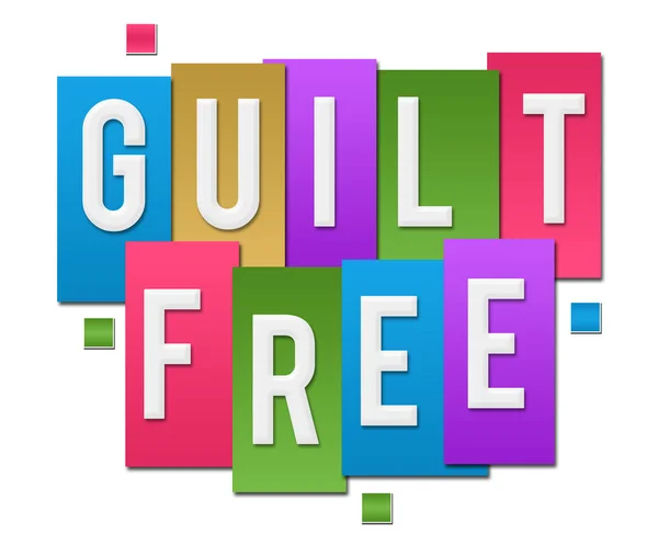 Guilt Free Text Written Colorful Background — Stock Photo, Image