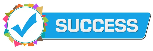 Succes Concept Afbeelding Met Tekst Het Bijbehorende Symbool — Stockfoto
