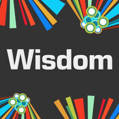 Koyu renkli arka plan üzerinde yazılı bilgelik metin.