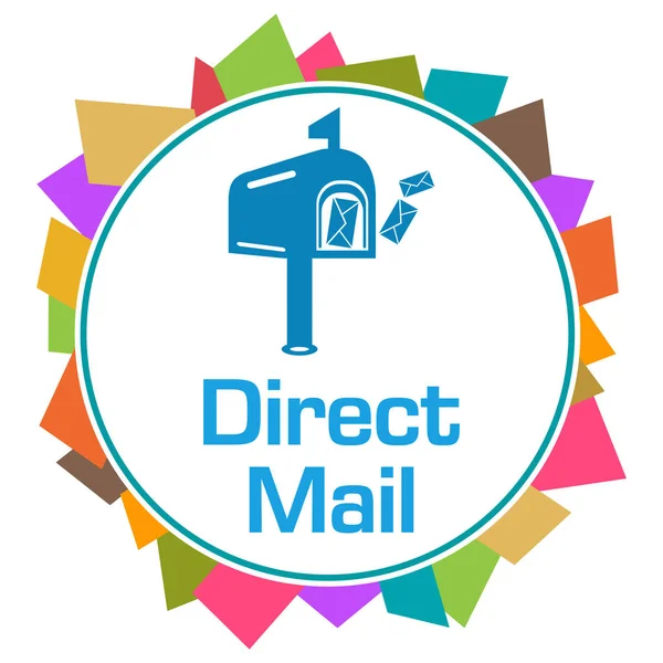 Direct mail concept image with text and related symbol.