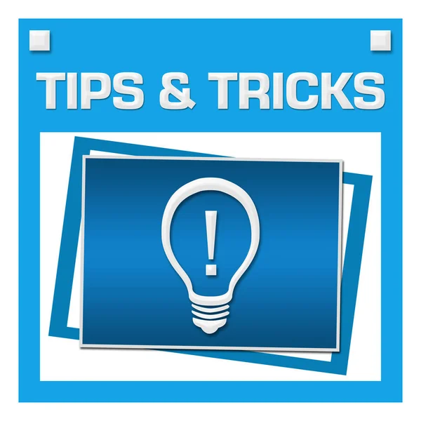 Tips Tricks Concept Image Text Related Symbol — Stock Photo, Image