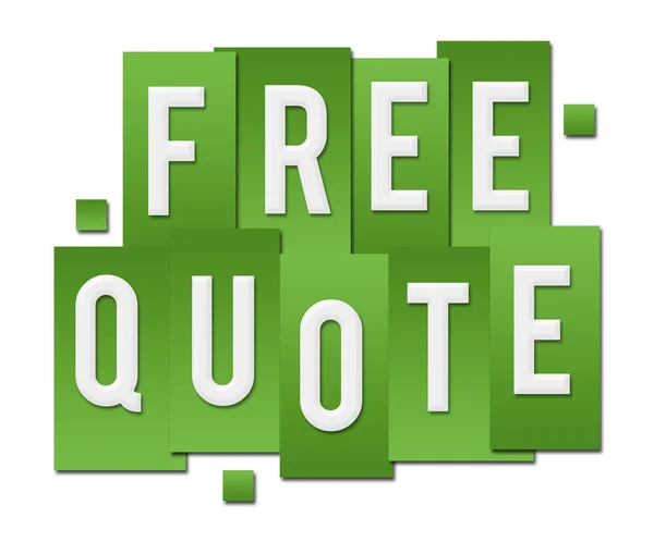 Free Quote Text Alphabets Written Green Background — Stock Photo, Image