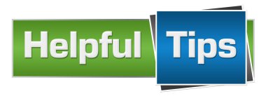 Mavi yeşil arka plan üzerinde yazılı yararlı ipuçları metin.