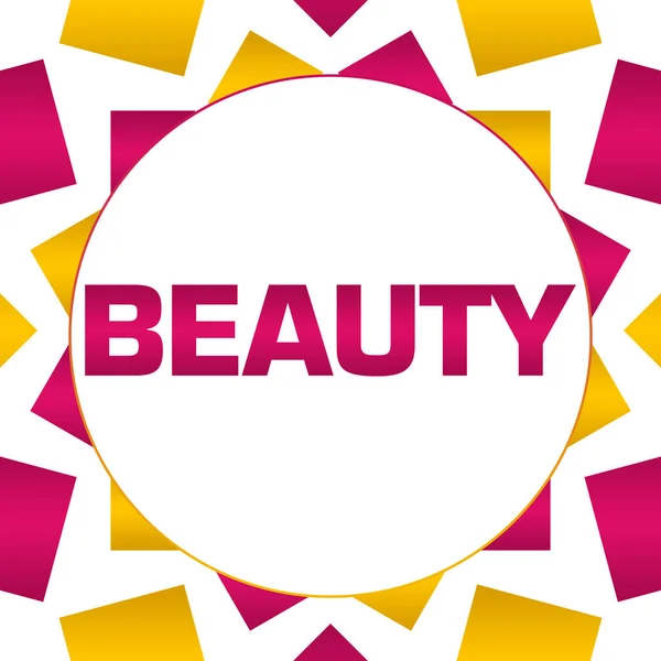 Szépség Szöveget Írt Több Mint Rózsaszín Arany Háttér — Stock Fotó