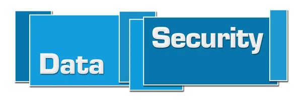 Data Security Text Written Blue Background — Stock Photo, Image