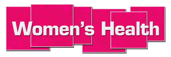 Vrouwen Gezondheid Tekst Geschreven Roze Achtergrond — Stockfoto