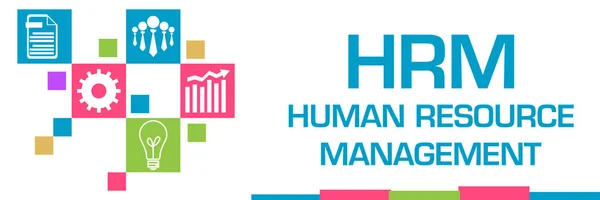 Human Resource Management Text Colorful Background — Stock Photo, Image