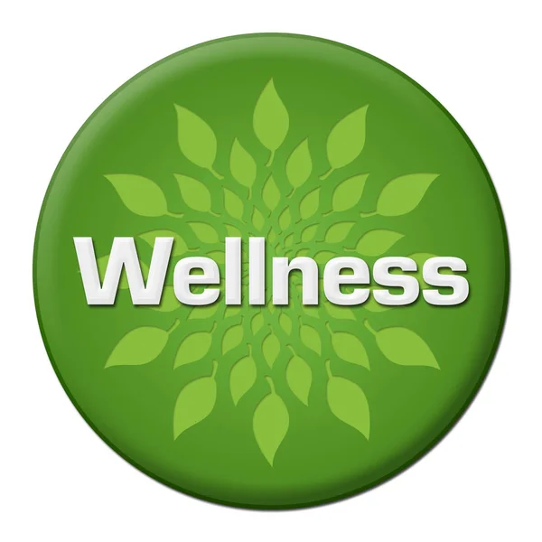 Wellness Text Written Green Background — Stock Photo, Image