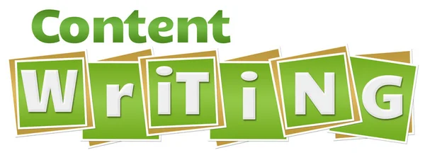 Content Writing Text Written Green Background — Stock Photo, Image