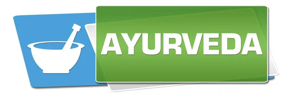 Ayurveda Concept Image Text Related Symbol — Stock Photo, Image