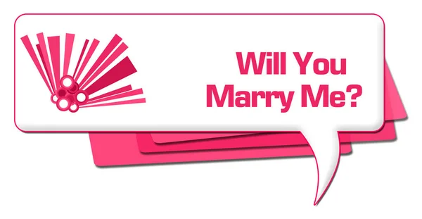 Wirst Mich Heiraten Text Über Rosa Hintergrund Geschrieben — Stockfoto