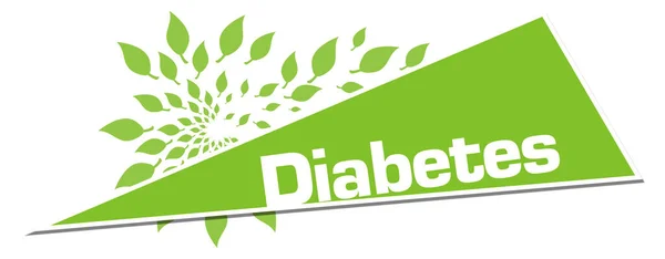 Diabetes Texto Escrito Sobre Fundo Verde — Fotografia de Stock