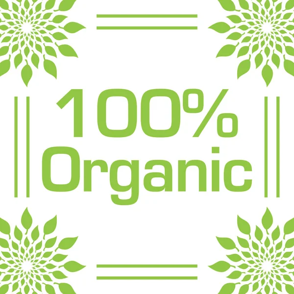 Organický Koncept Obrázek Textem Napsaným Zeleném Pozadí — Stock fotografie