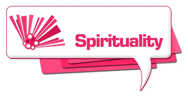 Spiritualität Text Auf Rosa Hintergrund Geschrieben — Stockfoto