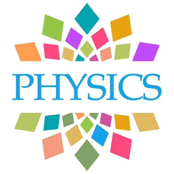 Physics Text Written Colorful Background — Stock Photo, Image