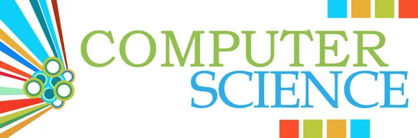 Computer Science Text Written Colorful Background — Stock Photo, Image