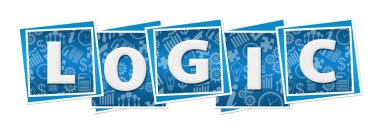 Mavi arkaplan üzerine yazılmış mantık metni.