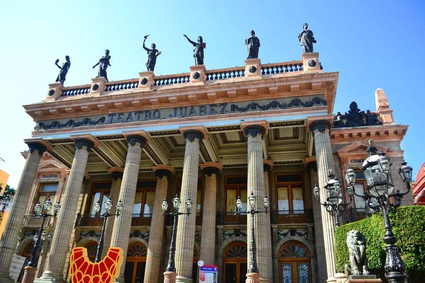 Vista Del Teatro Juárez Estado Guanajuato Imagen de archivo