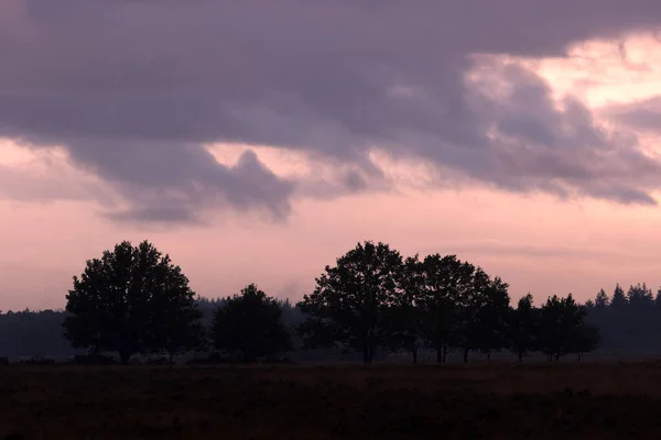 Dwingelderveld Heavy Clouds Netherland — Stock Photo, Image