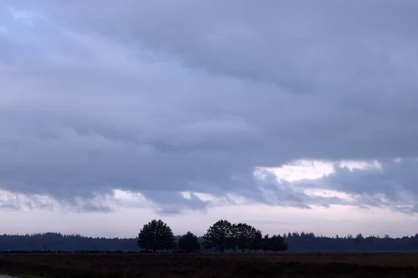 Dwingelderveld Com Nuvens Pesadas Países Baixos — Fotografia de Stock