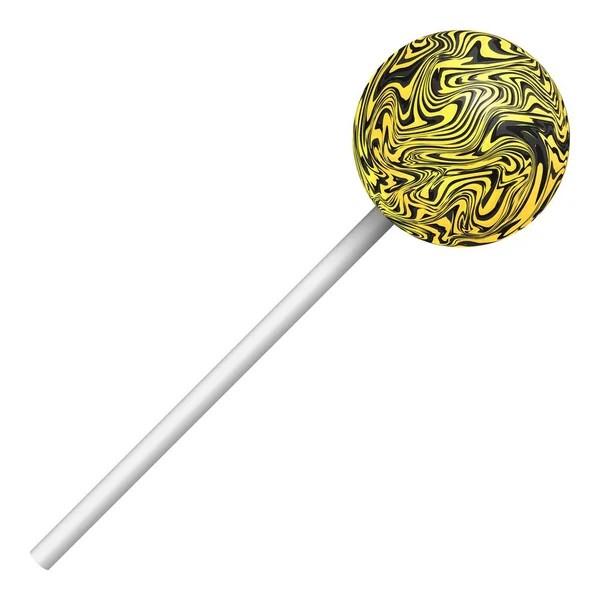 Lollipop på en vit bakgrund. En realistisk sött godis. Vektorillustration — Stock vektor
