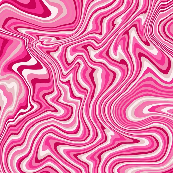 Het patroon van de marmer in roze tinten. Nagellak. Goede golven. Vloeibare marmering acrylverf achtergrond. Vloeibare schilderij. — Stockvector