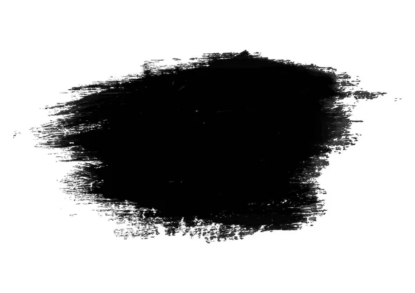 Grunge-Fleck mit einem großen Pinsel gezeichnet. Vektor schwarzer Pinselstrich. für jeden deiner Texte. Vektor-Illustration isoliert auf weißem Hintergrund. lizenzfreie Stockvektoren