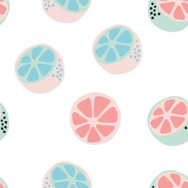 Taze narenciye arka plan, vektör illüstrasyon