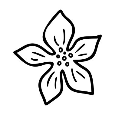 Noel oyuncağı el çizimi logo unsuru. Logo için Xmas doodle simgesi ögesi. Noel oyuncakları el çizimi ikon. Modern basit tarz. Vektör illüstrasyonu beyaz arkaplanda izole edildi.