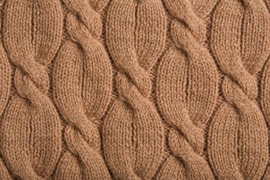 Örme yün arka plan. Örme kumaş dokusu. Sonbahar - Kış örgü desen.