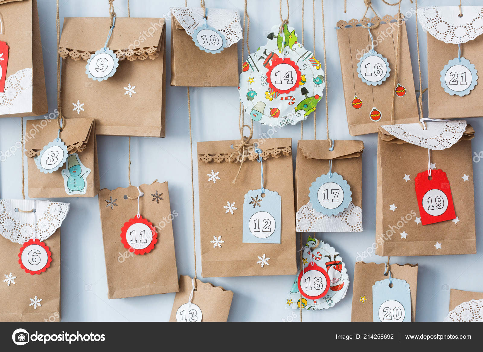 advent paper bolsas