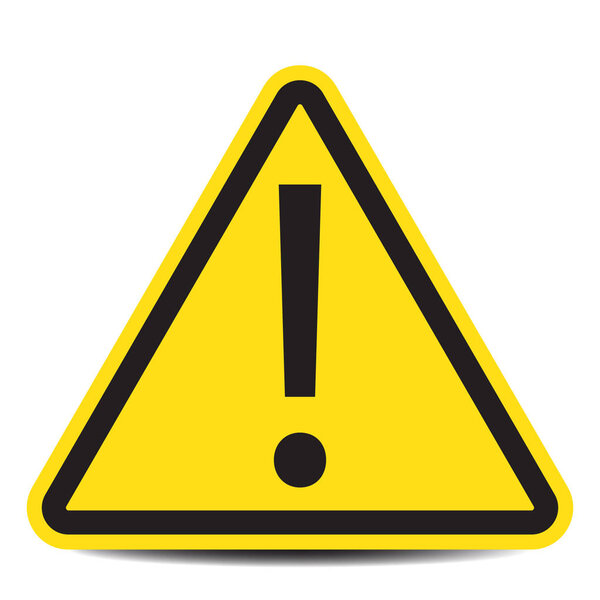 Знак опасности, значок опасности
