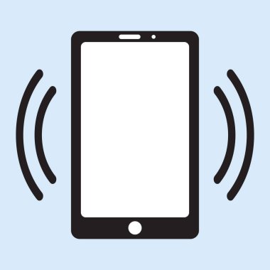 Akıllı telefon arama vektör simgesi