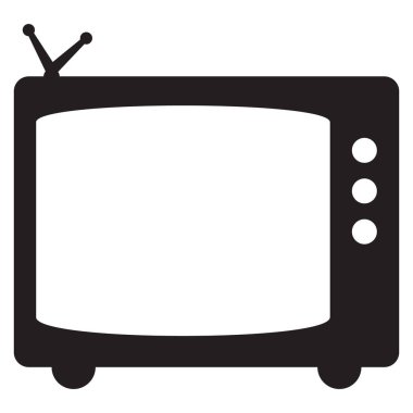 Retro tv simge vektör
