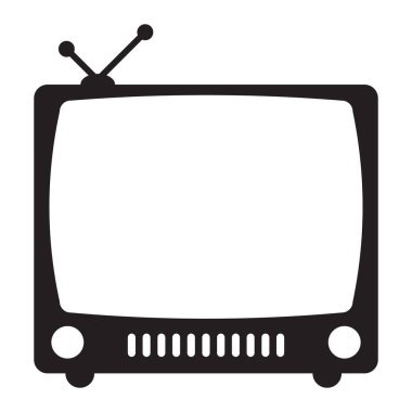 Retro tv simge vektör
