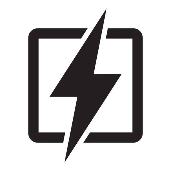 Electricity Icon Lightning Icon Vector — Stock Vector