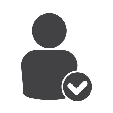 İnsanlar kene simge, Kullanıcı onay simgesi