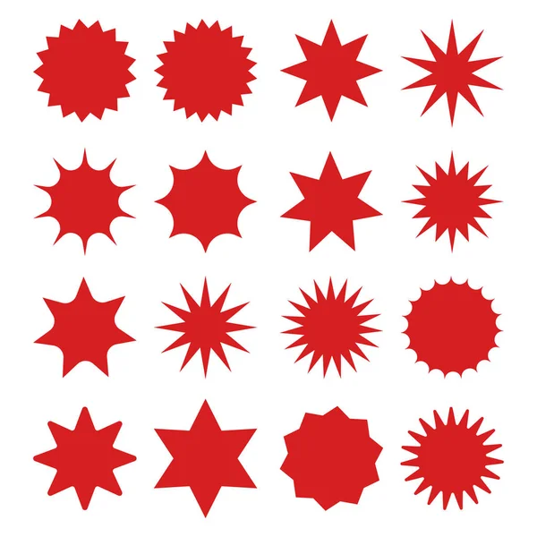 Retro yıldız, kuvvetli güneş ışığı. Kırmızı kirişler havai fişek. Tasarım öğeleri. Satılık etiket, fiyat etiketi, kalite işareti için en iyisi. Beyaz arka plan üzerinde düz vektör çizim göl kenarında.