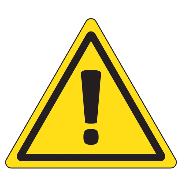 Signe Danger Signe Avertissement Signe Attention Icône Alerte Danger — Image vectorielle